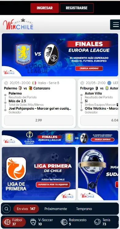 apuestas deportivas winchile: promociones y apuestas en vivo