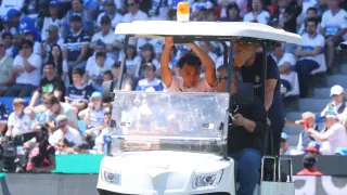 Una baja que puede doler: Cristian Cuevas salió lesionado en el Clásico Universitario