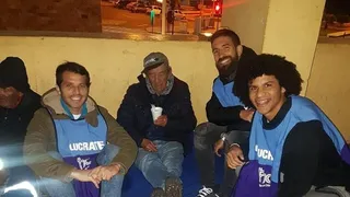 Jugadores de Antofagasta ayudaron y compartieron con personas en situación de calle