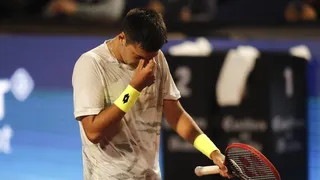 Tomás Barrios sufre una dolorosa derrota en un partido maratónico