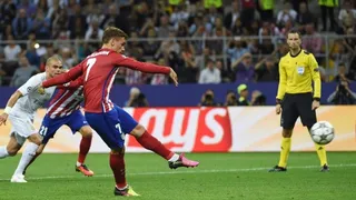 Griezmann falló el penal para Atlético ante Real Madrid