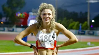 Martina Weil volvió a romper el récord de los 200 metros bajo techo