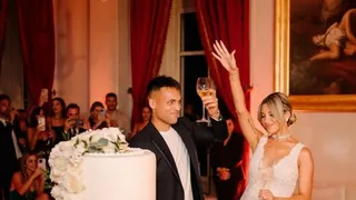 Lautaro Martínez contrajo matrimonio civil con Agustina Gandolfo