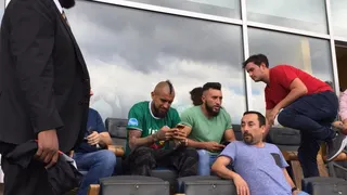 Arturo Vidal llegó al Bicentenario de La Florida a presenciar trascendental duelo de Rodelindo Román