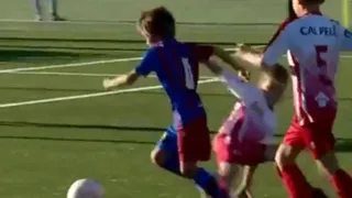 ¿El nuevo Messi? Niño de 7 años de lució con un espectacular golazo en FC Barcelona