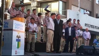 Eduardo Berizzo recibió las llaves de la ciudad de Rancagua