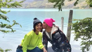 Las románticas vacaciones del “Mono” Sánchez con Yamila Reyna en Torres del Paine