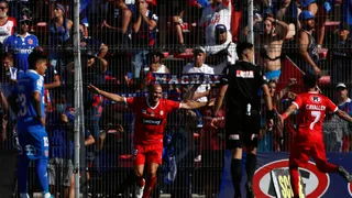 Sebastián Sáez marcó el segundo descuento de Unión La Calera en la derrota frente a la U