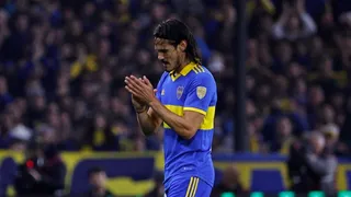 Edinson Cavani debutó en Boca Juniors en el triunfo ante Nacional en la Copa Libertadores