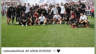 La celebración de Arturo Vidal por los 99 años de Colo Colo