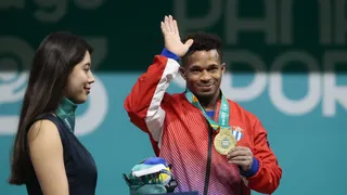 Santiago 2023: Cubano Arley Calderón ganó primer oro en levantamiento de pesas