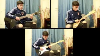 Hincha deslumbró con una perfecta interpretación del himno de la U con tres instrumentos