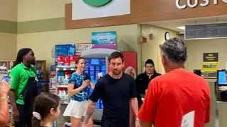 Lionel Messi generó locura en supermercado de Miami