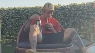 Lionel Messi disfrutó un mate al ritmo del rapero argentino Wos