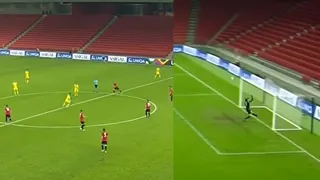 Albania recibió un gol desde el círculo central cuando Kazajistán reanudó el encuentro