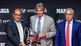 Pellegrini ganó por segunda vez el premio al mejor entrenador de la liga española