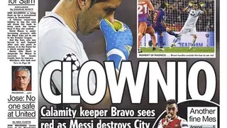 The Sun no tuvo piedad de Claudio Bravo y se mofó de su error