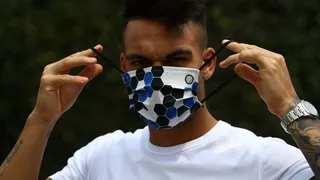 Inter de Milán estrenó mascarillas personalizadas para evitar contagios de Covid-19