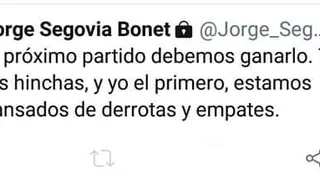 Jorge Segovia se cansó de la pésima racha de U. Española: “El próximo partido debemos ganarlo”