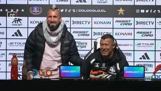 Doble de Arturo Vidal apareció en la conferencia de prensa de Jorge Almirón