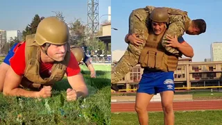 El intenso entrenamiento de Los Cóndores en la Escuela Militar