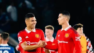 La complicidad de Casemiro y Cristiano Ronaldo tras la exitosa visita del United a Leicester