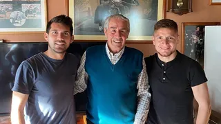 Leonardo Gil y César Fuentes compartieron con multicampeón de rodeo