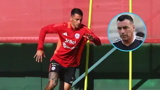 Esteban Paredes aconsejó a Fernando Zampedri previo a su debut por Chile