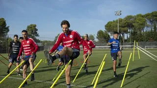 La Roja tuvo su primera sesión de trabajos de cara a los amistosos con Marruecos y Qatar