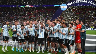 Lautaro Martínez, Angel Di María y Paulo Dybala marcaron los goles argentinos en la Finalissima