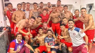 La euforia del plantel de Unión La Calera tras su histórico avance en Copa Sudamericana