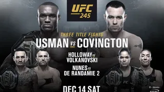 El UFC 245 tiene Main Event: Kamaru Usman vs.Colby Covington