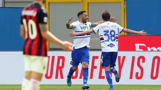 AC Milan salvó un empate ante Sampdoria, pero sigue sin poder acercarse a Inter en la Serie A