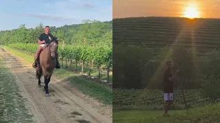 Campo, caballos y familia: Las vacaciones de Alexis Sánchez en Friuli