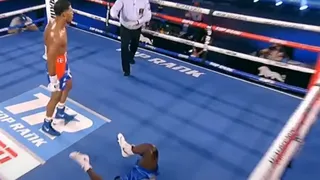 Duró un round y poco más: Elvis Rodríguez noqueó a Dennis Okoth con impresionante puñetazo