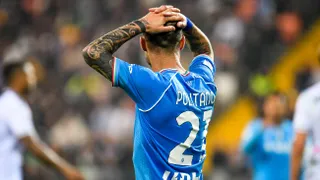 Napoli se alejó de copas europeas tras igualar con Udinese que sigue en zona de descenso