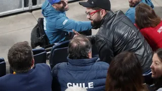 Presidente Boric alentó a Francisca Rivas y Chris Vorpahl en Santiago 2023