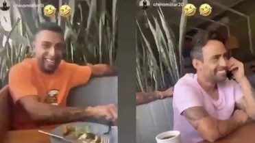 ¡Quema! La divertida broma de Gonzalo Jara a Jorge Valdivia