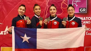 Llovieron las medallas para Chile en el Sudamericano de Gimnasia Rítmica