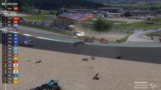 El impactante accidente que protagonizaron Zarco y Morbidelli en el GP de Austria del Moto GP