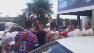 Hincha agredió con un casco a jugador de Fortaleza en Brasil