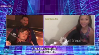 El emotivo mensaje de niños argentinos a Thiago, el hijo de Messi: “A tu papá lo amamos todos”
