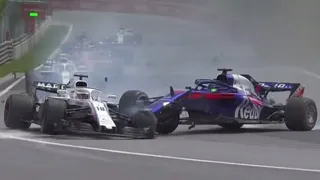 Violenta colisión entre Hartley y Stroll marcó el inicio del Gran Premio de Canadá