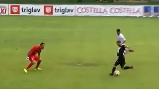 El increíble golazo de rabona que se vio en el fútbol de Eslovenia