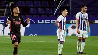 Real Madrid recortó distancia con el líder Atlético tras vencer en su visita a Valladolid