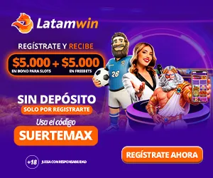 Promoción bono sin depósito de Latamwin Chile
