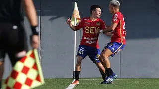 Pablo Aránguiz aprovechó un córner para poner en ventaja a Unión Española sobre Audax Italiano