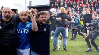 La locura de hinchas de Stockport y Wrexham por ascenso a la tercera división de Inglaterra