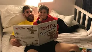 Lionel Messi presentó a su tercer hijo que viene en camino