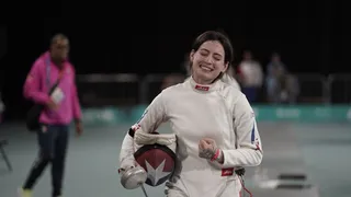 Analía Fernández se quedó con medalla de bronce en la esgrima de Santiago 2023